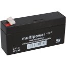 Multipower Blei Akku MP3-8 Pb 8V 3Ah AGM