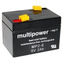 Multipower Blei Akku MP2-6 Pb 6V 2Ah AGM