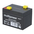 Multipower Blei-Akku MP2-6 Pb 6V / 2Ah