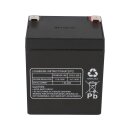 Multipower Lead-acid battery mp1223h pb 12v / 5Ah high current, Faston 6.3