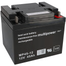 Multipower Blei Akku MP45-12 Pb 12V 45Ah AGM