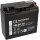 Q-Batteries 12LCP-19 12V 19Ah Blei Akku Zyklentyp AGM - Deep Cycle VRLA