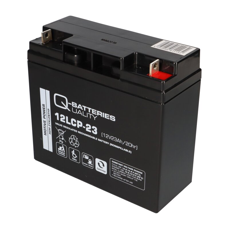 Q-Batteries 12LCP-50/12 V - 50 Ah loodaccu cyclustype AGM - Deep Cycle VRLA Q-Batteries 12LCP-50/12 V - 50 Ah loodaccu cyclustype AGM - Deep Cycle VRLA