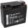 Q-Batteries 12LCP-23 12 V 23 Ah AGM Deep-Cycle-Akku