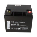 Q-Batteries 12LCP-50 12 V 50 Ah AGM Deep-Cycle-Akku