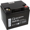 Q-Batteries 12LCP-50 12V 50Ah Blei Akku Zyklentyp AGM Deep Cycle VRLA