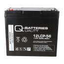 Q-Batteries 12LCP-56 12 V 56 Ah AGM Deep-Cycle-Akku