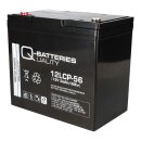 Q-Batteries 12LCP-56 12 V 56 Ah AGM Deep-Cycle-Akku