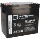 Q-Batteries 12LCP-56 12V 56Ah Blei Akku Zyklentyp AGM Deep Cycle VRLA