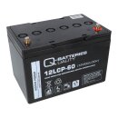 Q-Batteries 12LCP-60 12V 63Ah Blei Akku Zyklentyp AGM...