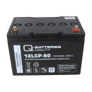 Q-Batteries 12LCP-60 12 V 63 Ah AGM Deep-Cycle-Akku