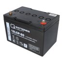 Q-Batteries 12LCP-60 12 V 63 Ah AGM Deep-Cycle-Akku
