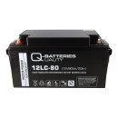 Q-Batteries 12LC-80 / 12V - 80Ah Blei Akku Zyklentyp AGM - Deep Cycle VRLA