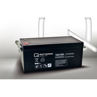 Q-Batteries 12LC-260 12V 278Ah Blei Akku Zyklentyp AGM Deep Cycle VRLA