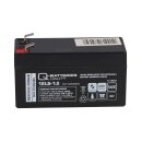 Q-Batteries 12ls-1.2 12v 1,2Ah lead-fleece battery / agm vrla with VdS