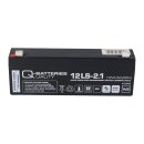 Q-Batteries 12ls-2.1 12v 2,1Ah lead-fleece battery / agm vrla vrla with VdS