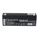 Q-Batteries 12LS-2.1 12V 2,1Ah Blei-Vlies Akku / AGM VRLA VRLA mit VdS