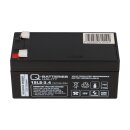 Q-Batteries 12ls-3.4 12v 3,4Ah lead-fleece battery / agm vrla with VdS