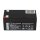 Q-Batteries 12LS-3.4 12 V 3,4 Ah AGM Bleiakku VdS G112069