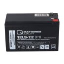 Q-Batteries 12ls-7.2 f1 12v 7.2Ah lead-fleece battery / agm vrla with VdS