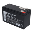 Q-Batteries 12ls-7.2 f2 12v 7.2Ah lead-fleece battery / agm vrla with VdS