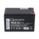 Q-Batteries 12LS-12 F1 12V 12Ah Blei-Vlies-Akku / AGM VRLA mit VdS