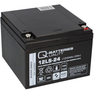 Q Batteries 12LS 24 12V 24Ah Blei Akku AGM