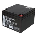 Q-Batteries 12ls-24 12v 24Ah lead-fleece battery / agm vrla with VdS