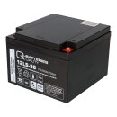 Q-Batteries 12LS-26 12V 26Ah Blei-Vlies-Akku / AGM VRLA mit VdS