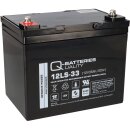 Q-Batteries 12LS-33 12V 35Ah Blei Akku Standard-Typ AGM