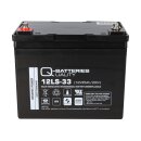 Q-Batteries 12ls-33 / 12v - 35Ah lead battery standard type agm - 10 year type