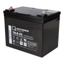 Q-Batteries 12ls-33 / 12v - 35Ah lead battery standard type agm - 10 year type