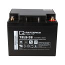 Q-Batteries 12LS-38 12 V 38 Ah AGM Bleiakku VdS G112007