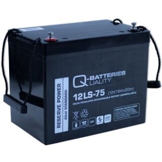 Q-Batteries 12LS 75 12V 75Ah Blei Akku Standard Typ AGM