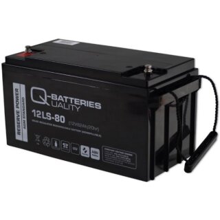 Q-Batteries 12LS 80 12V 82Ah Blei Akku Standard-Typ AGM