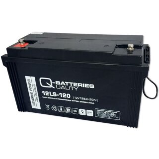 Q-Batteries 12LS-120 12V 128Ah Blei Akku AGM 10 Jahres Typ