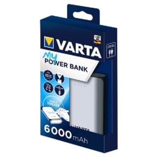 Varta Powerbank 6000 mAh mit beschreibbarer Oberfläche inkl. Stift & Schablonen