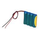 Notleuchten-Akku 4,8V 800mAh NiCd F41 AA / Mignon
