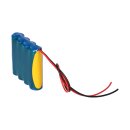 Notleuchten-Akku 4,8V 800mAh NiCd F41 AA / Mignon