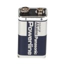 60x Panasonic Powerline 6LR61 9V Block Batterie - passend für Gewerbe, Service & Rauchmelder