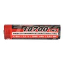 Kraftmax 18650 18700 Pro battery with pcb protection circuit - especially for led flashlights 3,7v 9,62 Wh