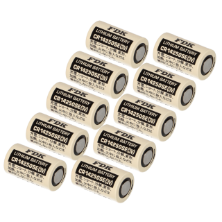 10x FDK Lithium 3V Batterie CR 14250SE 1/2AA - Zelle