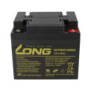 Replacement battery for mobilis m58/m65/m68 2x Kung Long 12v 50Ah lead battery cycle proof agm vrla