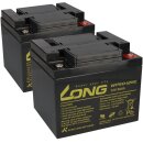 Ersatzakku für Invacare G2000 2x Kung Long 12V 50Ah...