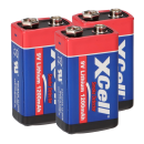 3x XCell Lithium 9V Block Hochleistungs Batterien...