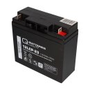 1x  Q-Batteries 12LCP-23 / 12V - 23Ah Blei Akku Zyklentyp AGM - Deep Cycle VRLA