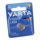 Varta Knopfzelle Electronics V 10 GA Alkaline 1,5 V 1er Blister