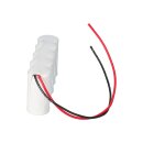 Notleuchtenakku 6V 2500mAh NiCd C F1x5 HT | 20cm Kabel