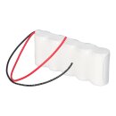 Notleuchtenakku 6V 2500mAh NiCd C F1x5 HT | 20cm Kabel