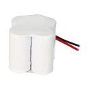 Battery pack F2x2 double row 4.8v 2500 mAh c Nicd emergency lights ht 20cm cable F22NIcD2500